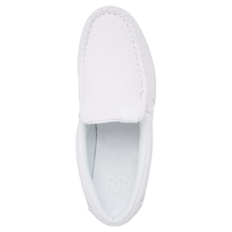 Zapatillas Skate DC Shoes Villain Hombre Blancas | QOJE-45790